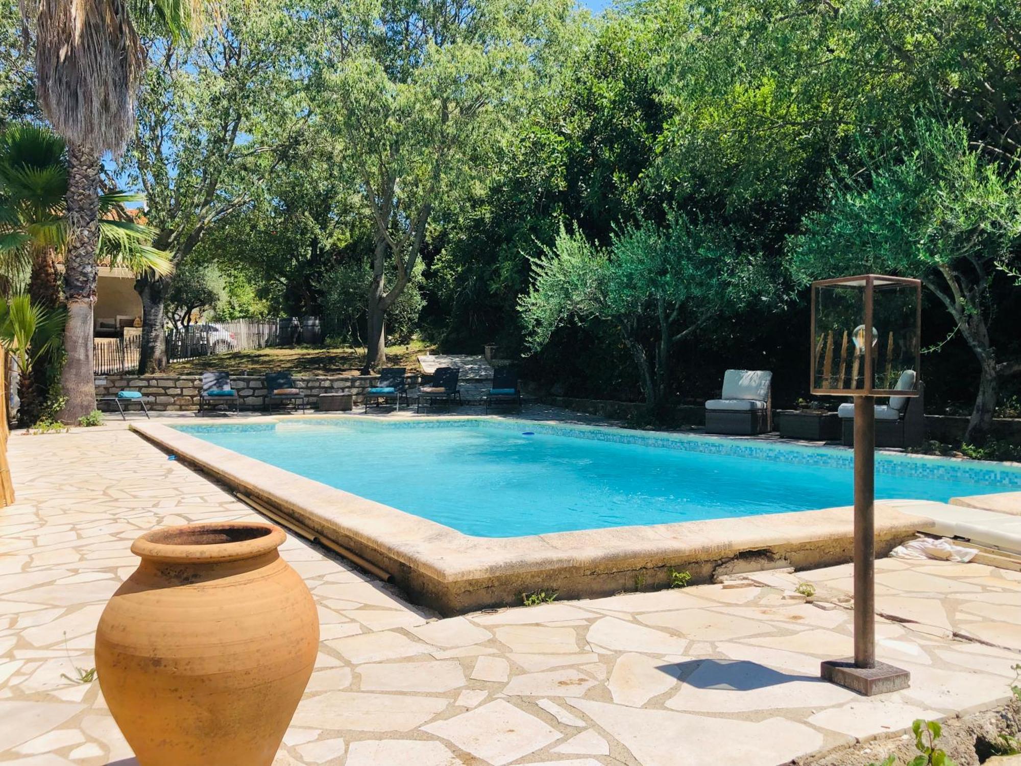 Saint-Vincent-de-Barbeyrargues Magnifique Villa Typique Du Sud Avec Piscine Privee Et Jardin Mediterraneen מראה חיצוני תמונה