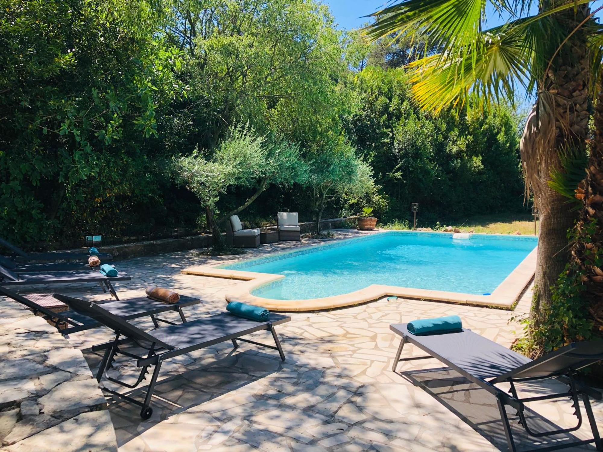 Saint-Vincent-de-Barbeyrargues Magnifique Villa Typique Du Sud Avec Piscine Privee Et Jardin Mediterraneen מראה חיצוני תמונה